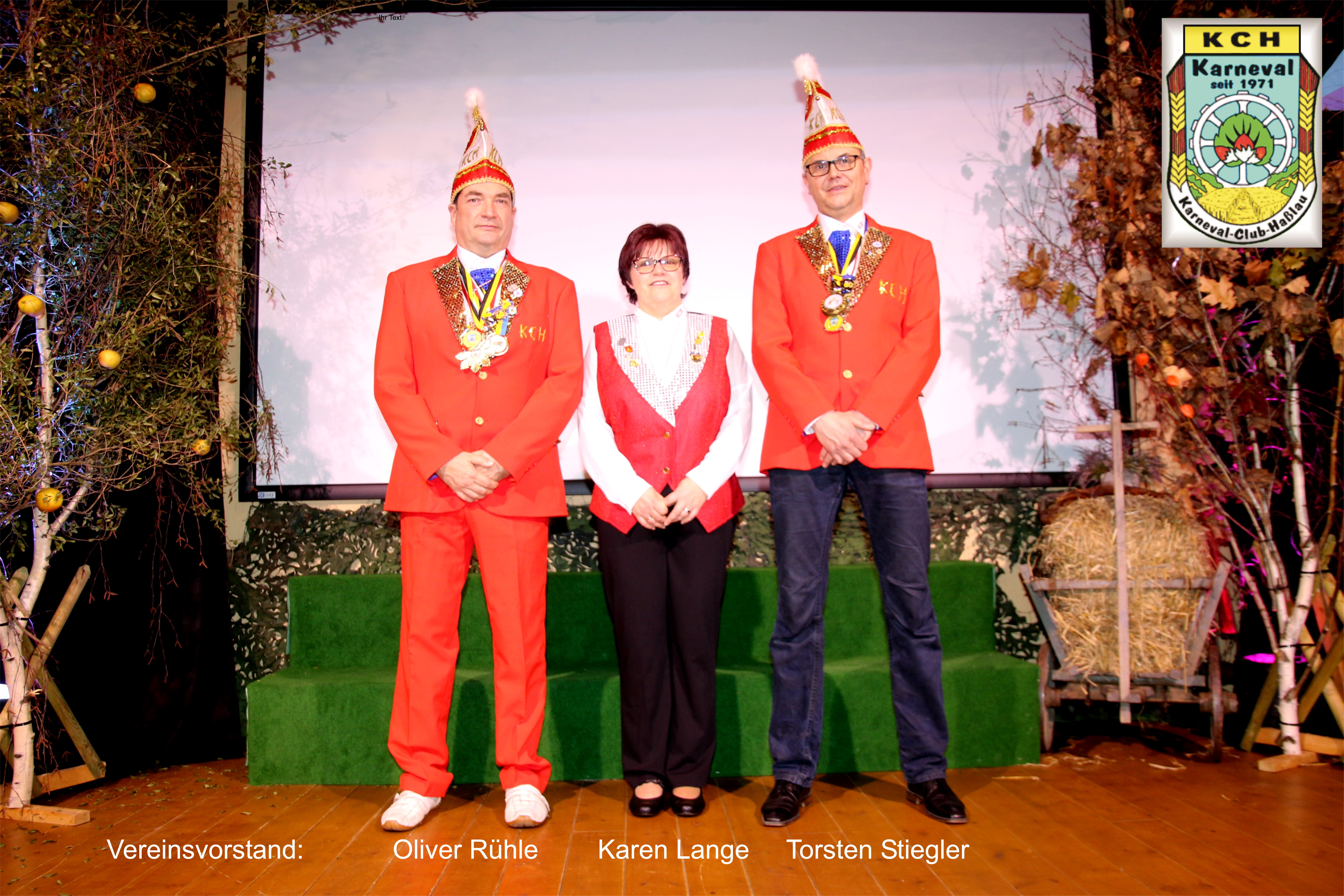 Vereinsvorstand: Präsident des KCH Oliver Rühle, Karen Lange und Torsten Stiegler